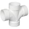 Charlotte Pipe And Foundry Charlotte Pipe Schedule 40 3 in. Hub X 3 in. D Hub PVC Double Sanitary Tee 1 pk PVC004281000 - alternate 1